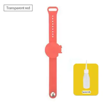 

1PC Disinfectant Silicone Bracelet Durable Wristband Hand Sanitizer Bracelet For Children Outdoor Hand Washing Soap Dispenser