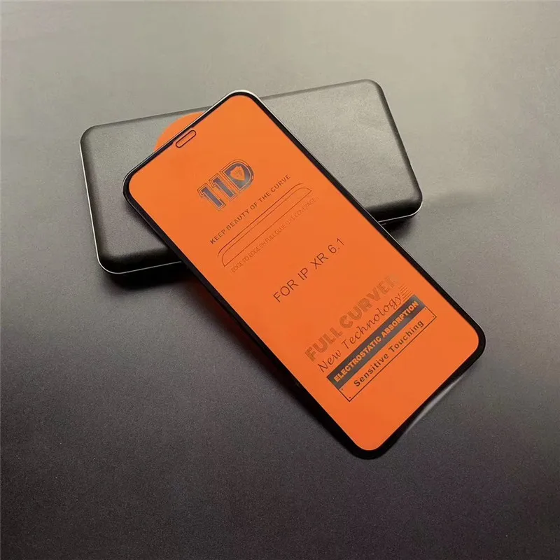 10 шт./партия, 11D, защитное стекло с закругленными краями для iPhone 7, 8, 6, 6S Plus, закаленное защитное стекло для iPhone X, XS, XR, XSMAX