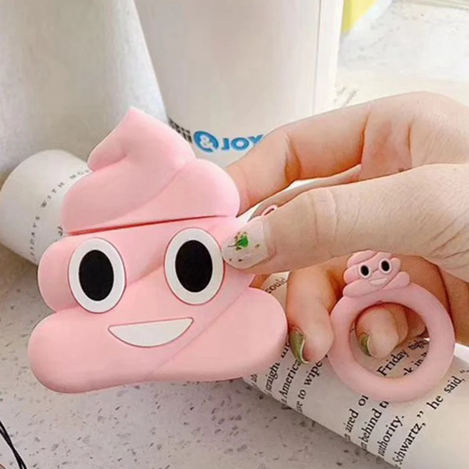 206-U 3D силиконовый чехол для наушников для Airpods, чехол, милый медведь, Мультяшные наушники, чехол для Apple Air pods 2, чехол для Earpods, брелок для ключей - Цвет: 206-U