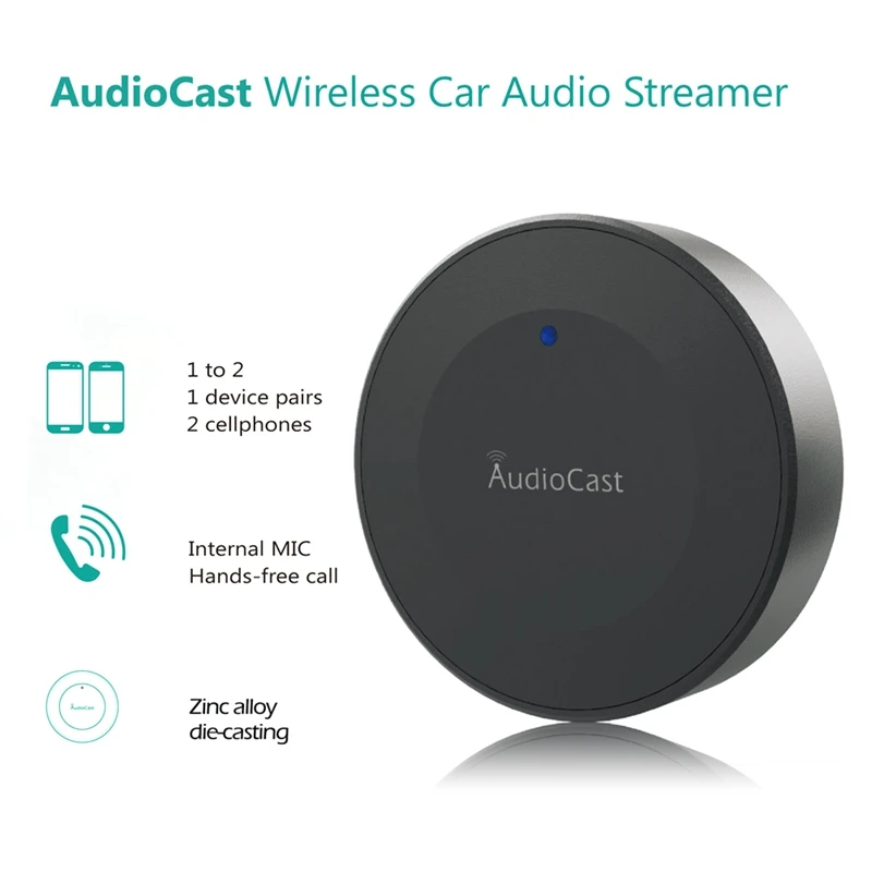 BA10 беспроводной аудиокаст Bluetooth музыкальный приемник Apt-X мини Hi-Fi стерео Airmusic автомобильный комплект аудио Динамик Hands-Free с микрофоном