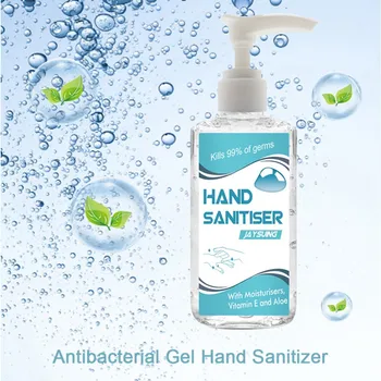 

2pcs Push type 60ml Hand Sanatizer Gel Cleaner Portable Water-free Quick-drying Disinfection Hand Sanatizer Soothing Gel