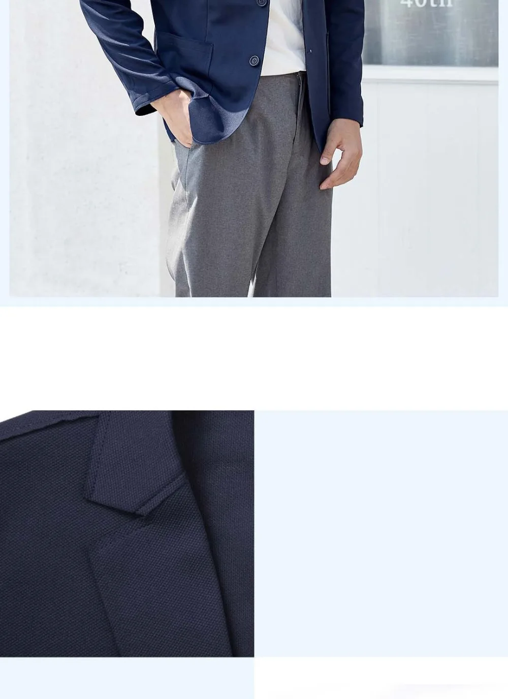Xiaomi для мужчин Proease Вязание Мода роскошный Slim Fit мужской пиджак удобный мягкий костюм свадебный бизнес смокинг-пиджак пальто