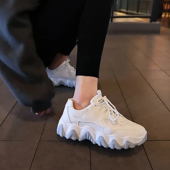 

2020 Spring Women Shoes Casual Tenis Chunky Sneakers Basket Sapato Feminino Ladies Shoes Increase Casual Shoes Women Sneaker