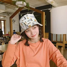 Складная двойная одежда Солнцезащитная шляпа для путешествий Рыбак уличная туристическая мультяшная шляпа солнцезащитные кепки головные уборы для мужчин и женщин 56-58 см