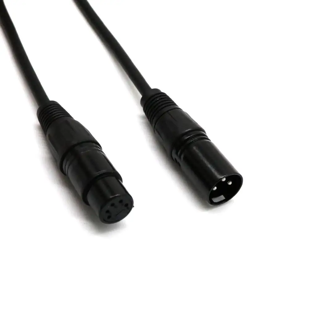 5-Pin Female to 3-Pin Male XLR Turnaround DMX Adapter Balanced Cable Controller Wire
