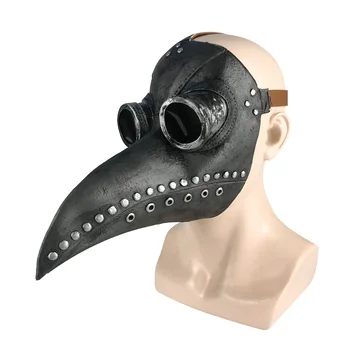 

Plague Bird Mask Halloween Mask Long Nose Bird Beak Mask Party Ball Punk Cosplay Props Latex Material