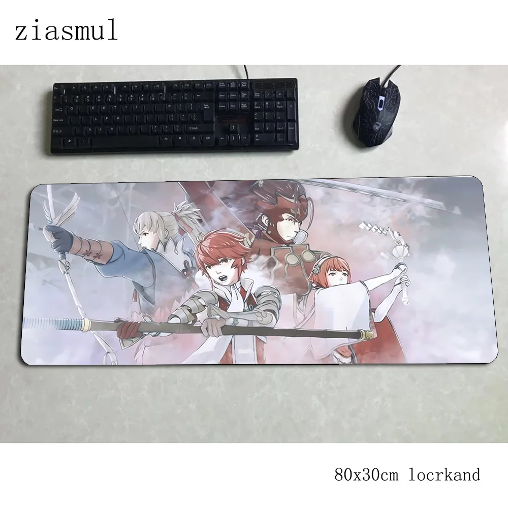 Fire Emblem padmouse 80x30 см игровой коврик для мыши подарок на Хэллоуин коврик для мыши геймерский компьютерный стол HD коврик с узором notbook mousemat