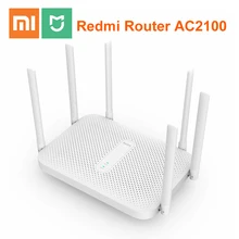 Xiaomi Redmi AC2100 маршрутизатор AC2100 2,4G 5,0 ГГц 128 Мб ОЗУ 2033 Мбит/с беспроводной маршрутизатор Wifi повторитель работа с приложением Mijia