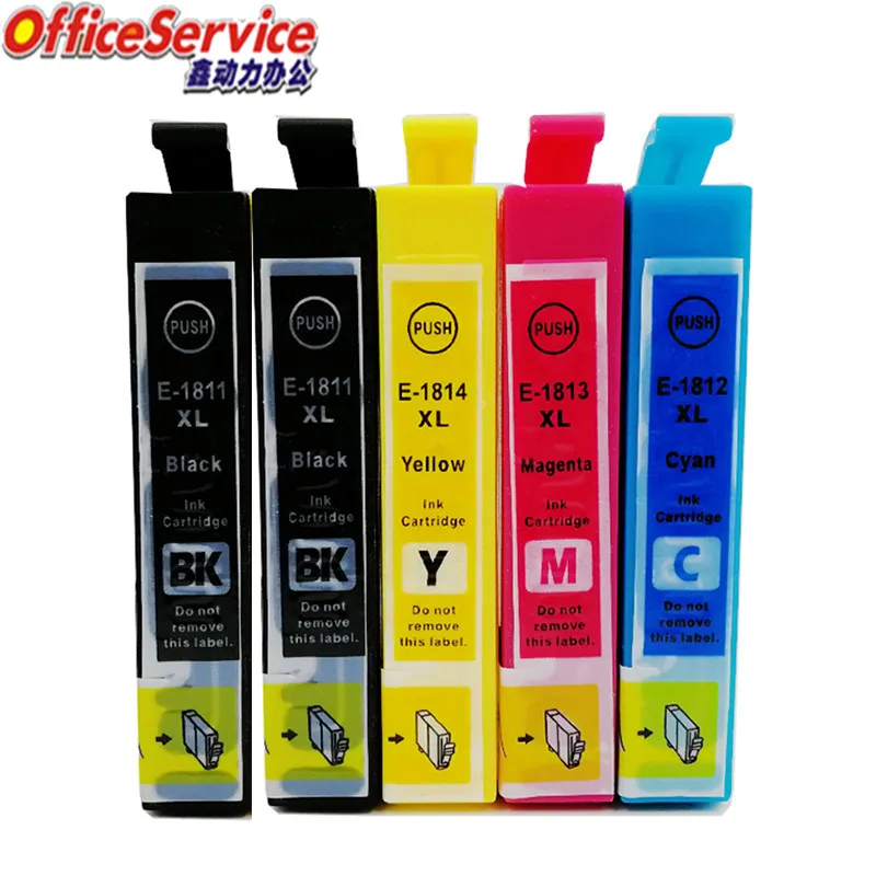 5X T1801 T1811 Compatible ink Cartridge For Epson XP-212 XP-215 XP-312 XP-315 XP-412 XP-415 XP-225 XP-322 325 422 425 printer | Компьютеры