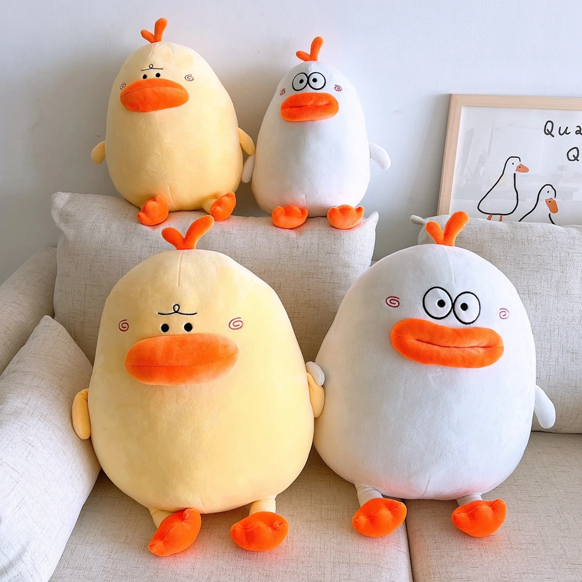 30cm Plush Yellow Duck Plush Toy Kawaii Stuffed Paper Duck Hug Animal Cute  Plush Toys For Kids Girls Christmas Gift - AliExpress