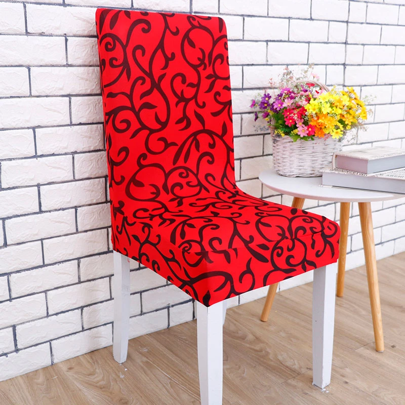 Printing Elastic Concise Seat Cover Office Chair Set Cover High Quality Hotel Seat Cover Chair Covers Spandex Dining Chair Cover