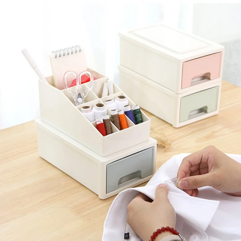 

Plastic Desktop Organizer Storage Box Desktop Jewelry Boxes Pen Holder Remote Control Container Organizer For Desktop x