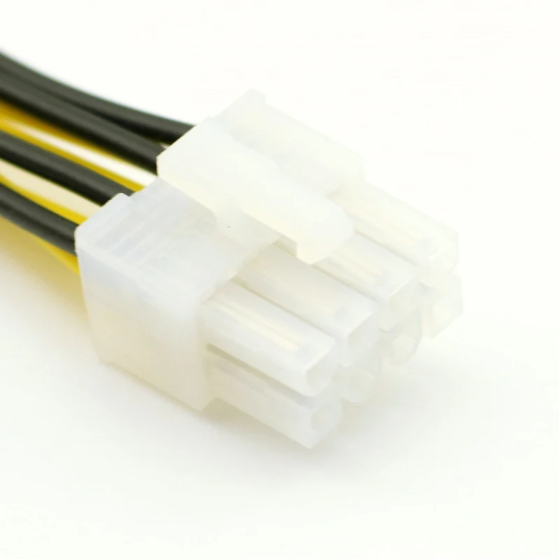 8 контактный двойной 4 шнур питания видеокарты Y образный PCI Express на кабель