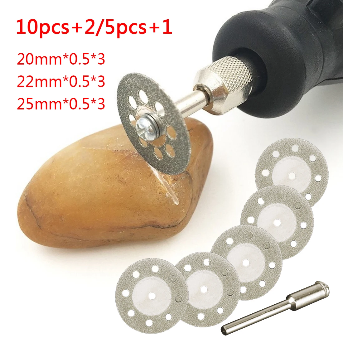 Abrasive Disc 10pcs/5pcs Dremel Mini Diamond Grinding Wheel Saw Cutting Disks For Dremel Rotary