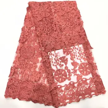 

Africa Lace Fabric 2019 Latest French Laces Fabrics High Quality Tulle For Wedding Nigerian Net Lace Material DPSE162