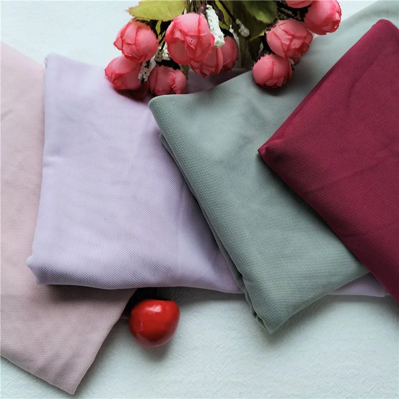Fabric Net Cloth Polyester Mesh High-density Warp Knitting For Wedding Dress 4070 | Дом и сад