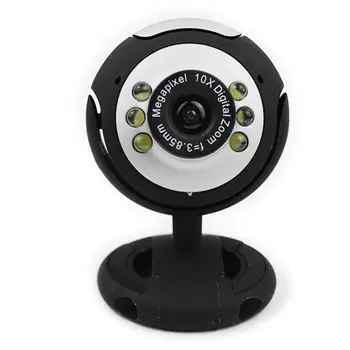 

Clip-on Night Vision Six-lamp Computer Camera Laptop Webcam Video Zoom Home Photography Camera Lens Accessories