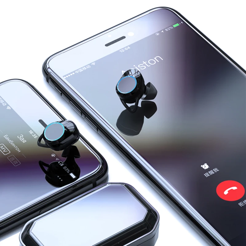 G02 Bluetooth наушники IPX7 водонепроницаемый светодиодный дисплей 5,0 стерео беспроводные для всех телефонов настоящие беспроводные наушники bluetooth наушники draadloze oordopjes cuffie bluetooth ecouteur bluetooth s