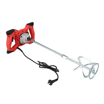

2100W Hand Paint Mixer 6-speed Electric Mixer with S Bar Single Shaft Professional Electric Putty Coating Mixing Machine Tools