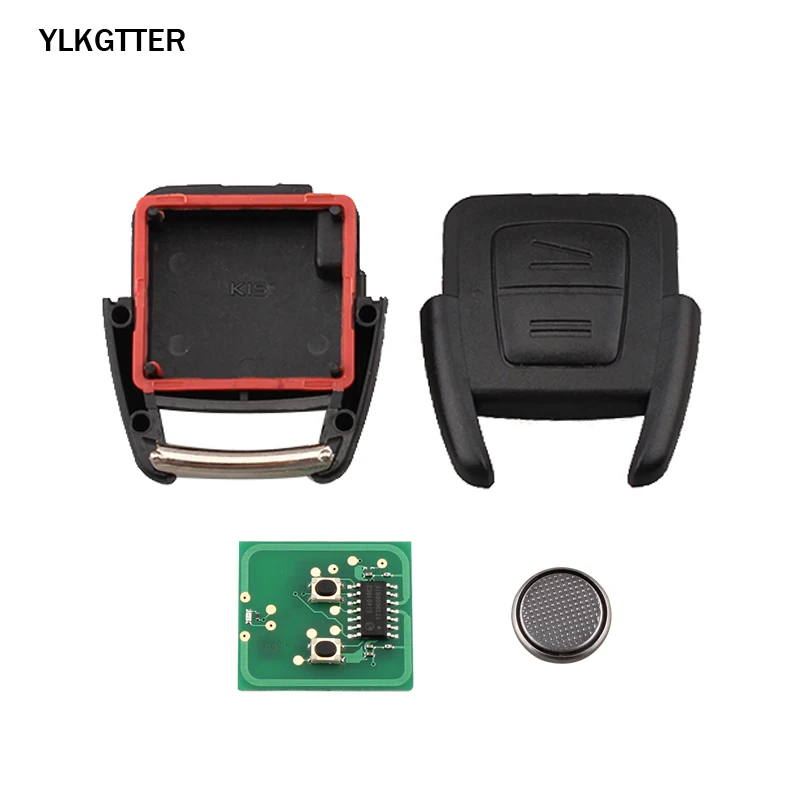 YLKGTTER 2 кнопки дистанционного ключа автомобиля для Vauxhall Opel Astra Vectra Zafira с чипом транспондера ID40 и Uncut DIY HU46 Blade