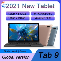 Tableta Tab 9 Versión Global, dispositivo de 10,1 pulgadas, 12GB de RAM, 512GB de ROM, Android 11, red 5G, GPS, 10 núcleos, PC