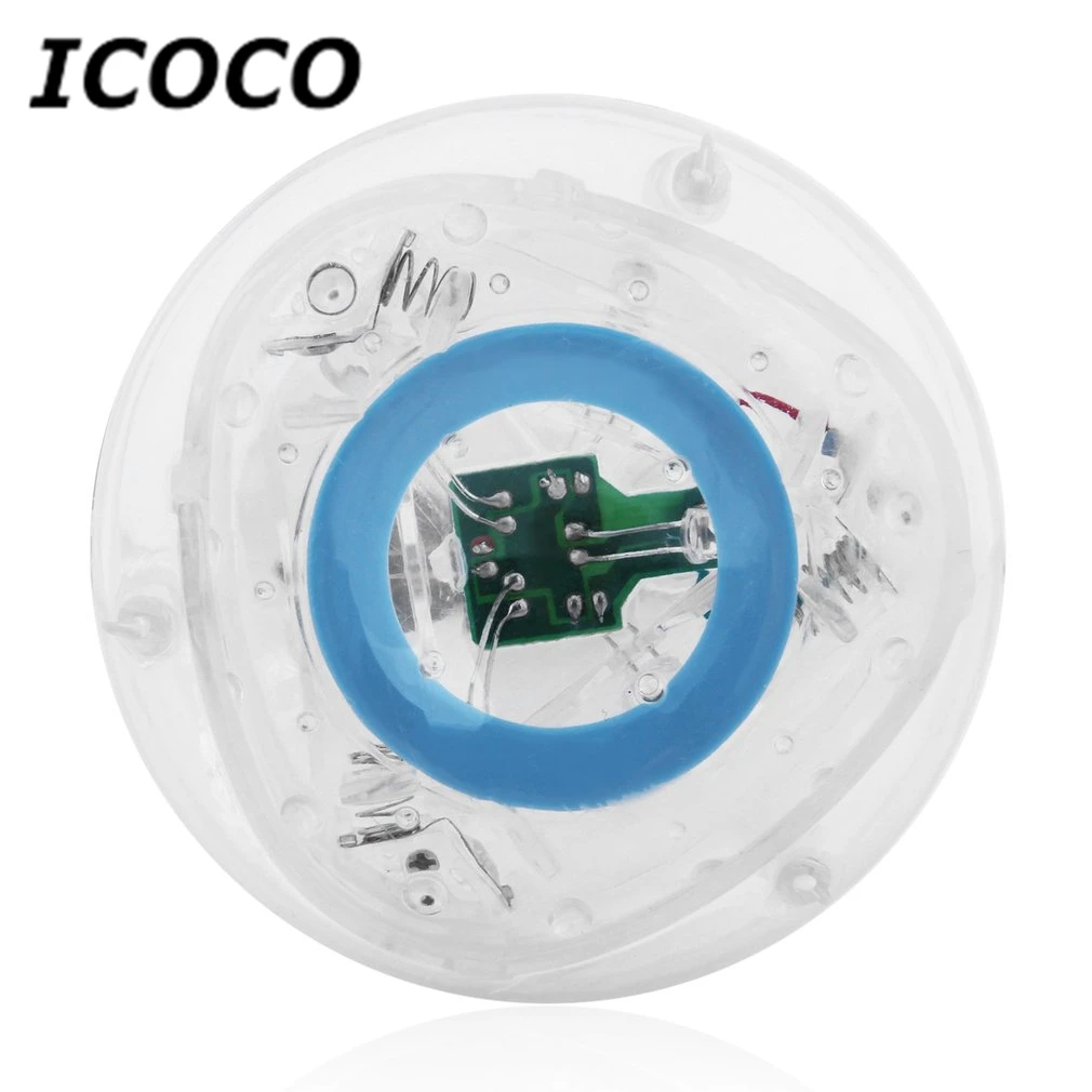 ICOCO Novelty Multicolor Waterproof LED Bath Light Toy with Water-safe LED Light Display for for Kids Children Fun Bath Tub Time