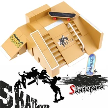 Ensemble jouet de parc à Skateboard, pièces rampes technique et pont, excellents pour passionnés sports extrêmes, jeux d'entraînement, cadeau enfants,