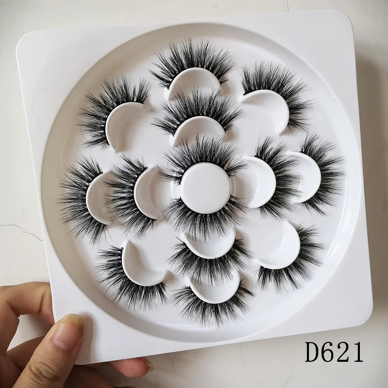 S&L collection 7pairs 25mm 3D Mink Lashes Natural Long False Eyelashes Volume Fake Lashes Makeup Extension Eyelashes maquiagem
