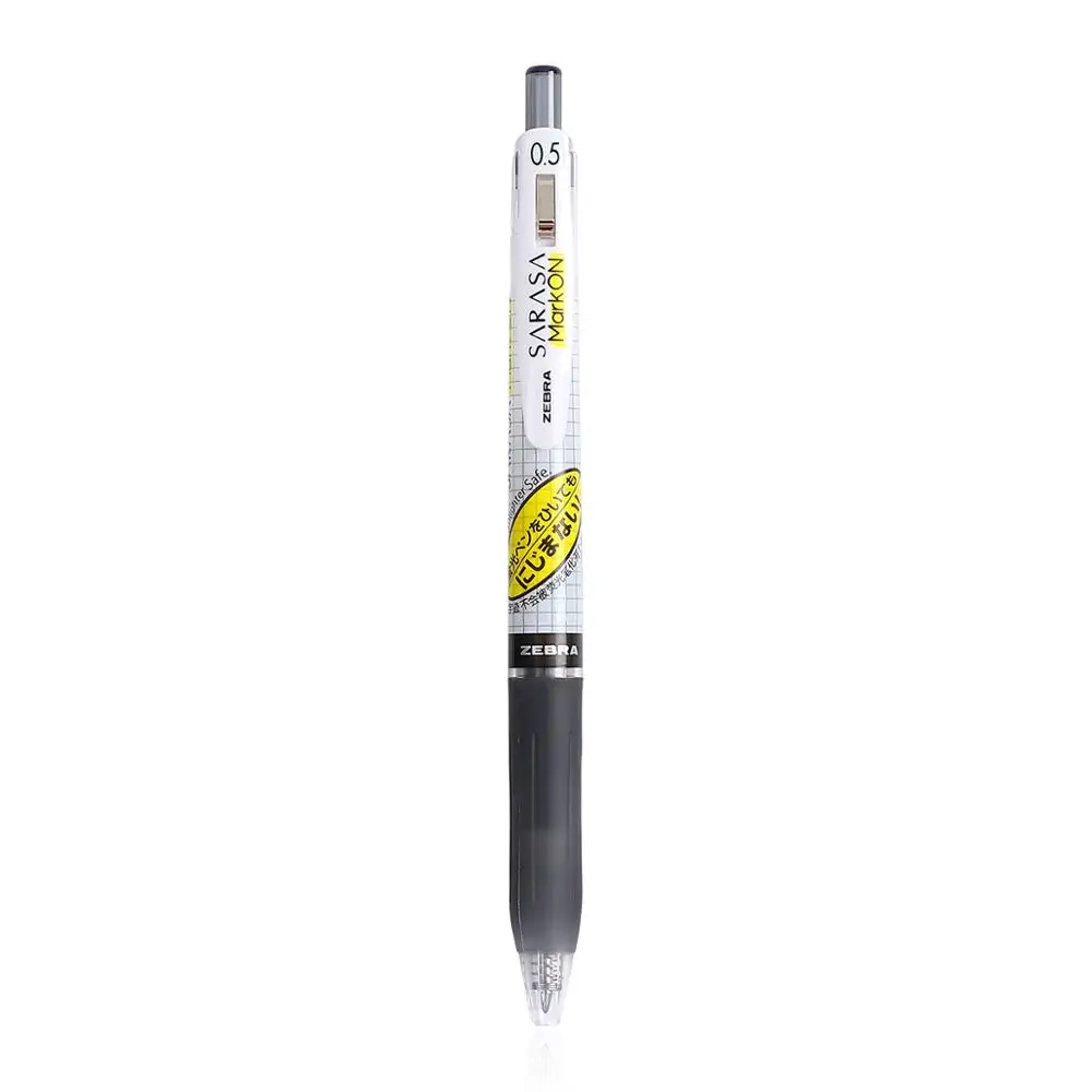 0.5mm 1 шт., 0,4 мм/0,5 мм, гелевая ручка Sarasa zebra JJ77-BK, быстро сохнет, нейтральная ручка для студентов, письма, кавайный пресс, канцелярские принадлежности - Цвет: 0.5mm