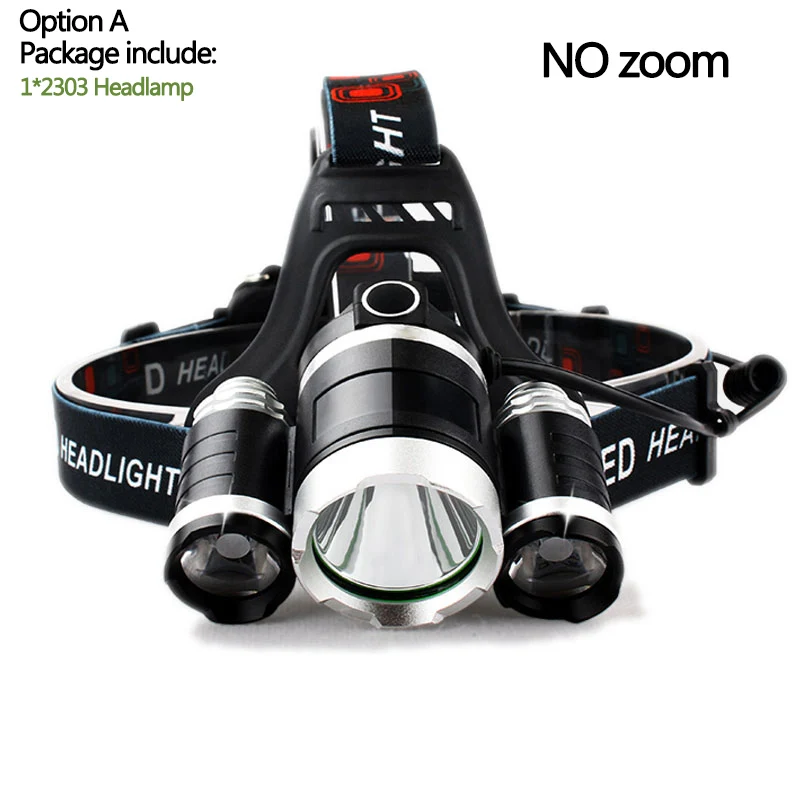 Option A Litwod Z25 головной светильник 3/5 светодиодный T6 налобный фонарь рыболовный охотничий светильник велосипедный светильник вспышка светильник фонарь - Испускаемый цвет: Option A