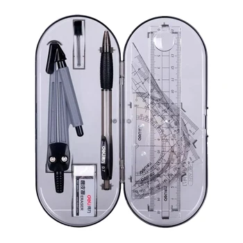 

1 Set Staitionery Kit Portable Practical Traingle Ruler Ruler Set Straight Ruler for Students Office Worker Teachers