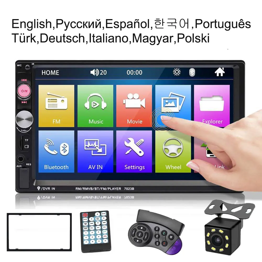 

2din Car Radio 2 din Autoradio Car Multimedia Player 2DIN Touch Screen Auto audio Car Stereo MP5 Bluetooth USB TF FM Mirrorlink