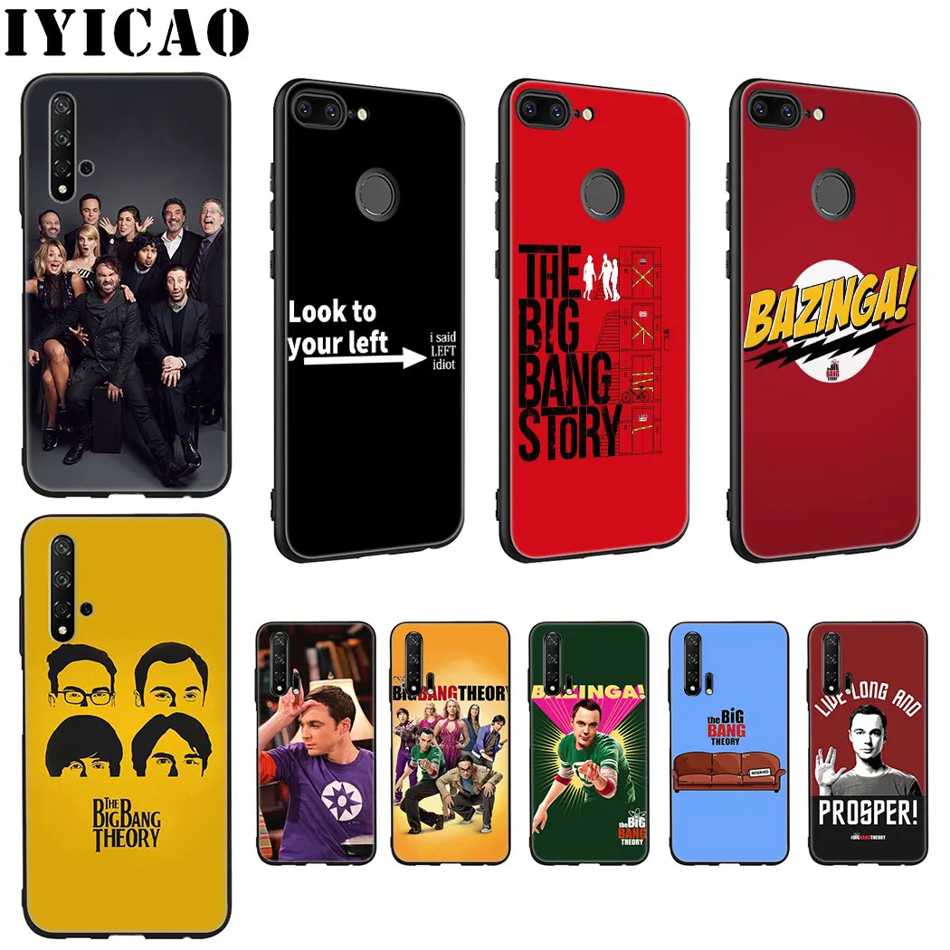 

IYICAO The Big Bang Theory Soft Silicone Case for Huawei Honor view 20 9X Pro 10 9 8 Lite 8X 8C 7X 7C Note 10 Case