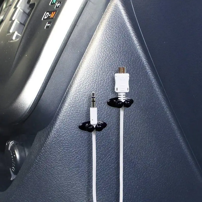 8 шт. автомобильная проводка зажим USB кабель фиксированный зажим зарядный кабель держатель клей авто зарядное устройство линия застежка USB кабель зажим фиксатор