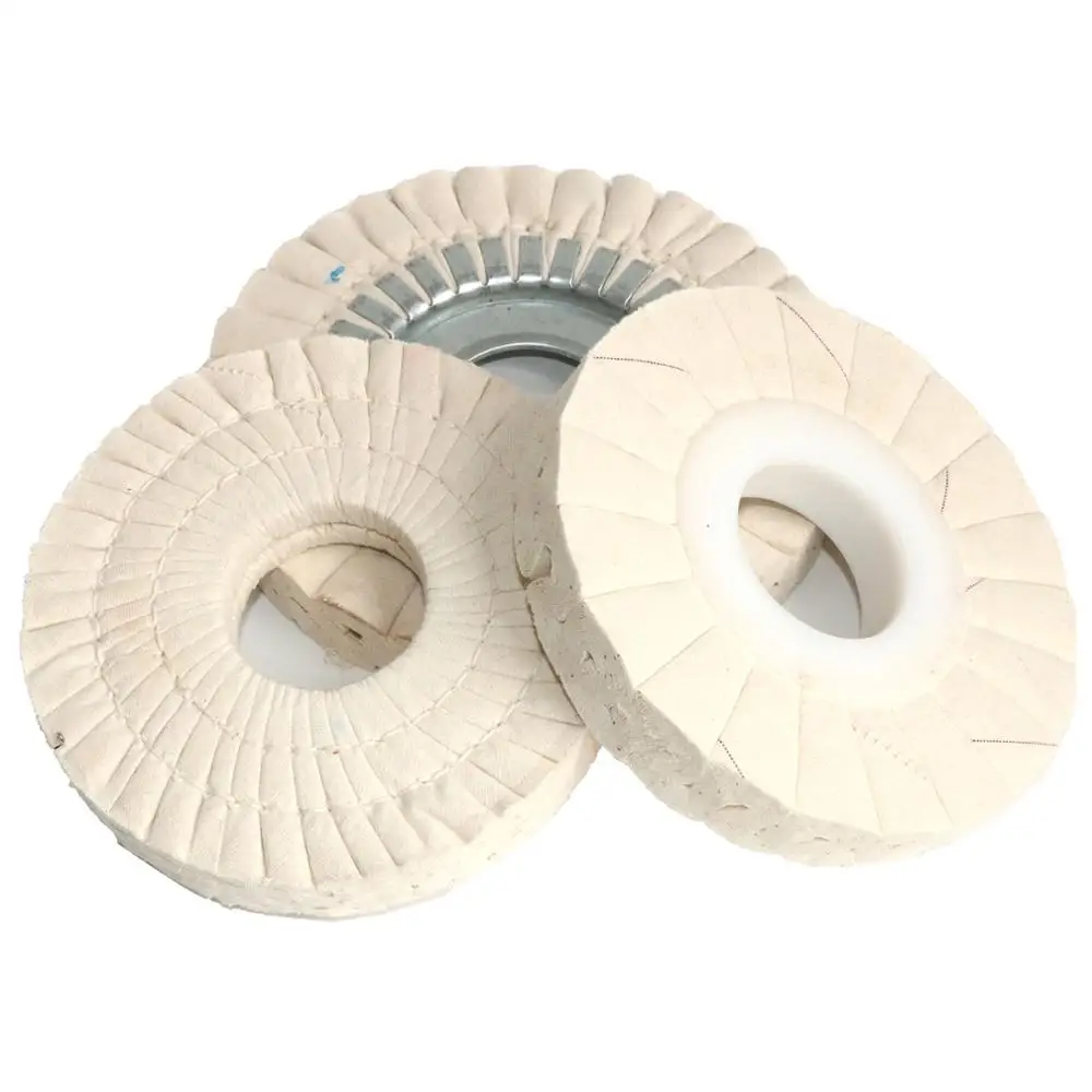 NIUPIKA White Soft Cotton Polishing Buff Wheel Bench Grinder With Arbor Hole (3 Inch (50 Ply - View #10
