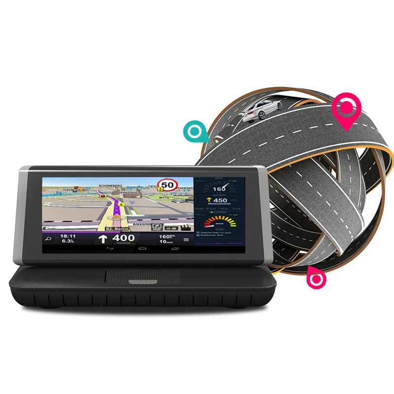 Camlive 4G 8 Zoll Bluetooth Gps Navigation Auto Kamera Hd1080P Dual Cams Remote Monitor Funktion Au