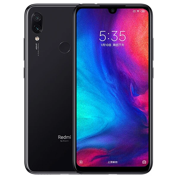 Xiaomi Redmi Note 7 Note7 6 ГБ 64 Гб Snapdragon 660 4000 мАч 48MP двойная камера 6," полноэкранный USB C Quick Charge 4,0 смартфон - Цвет: Black