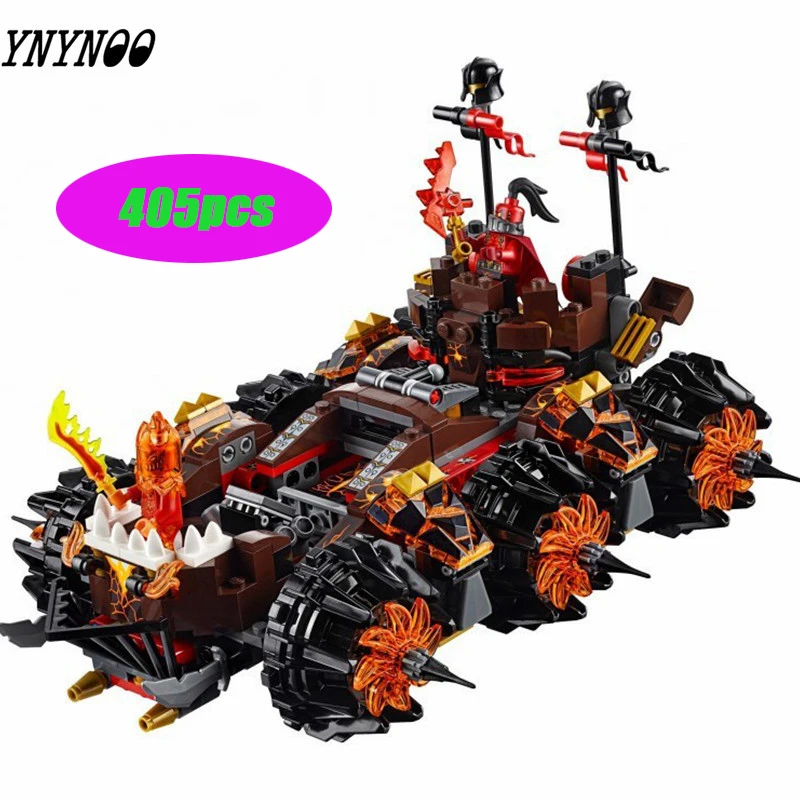 

405pcs 70321 Legoings Nexoes Knight Blocks General Magmar's Siege Machine Building Block Bricks Toys boy Christmas Gift