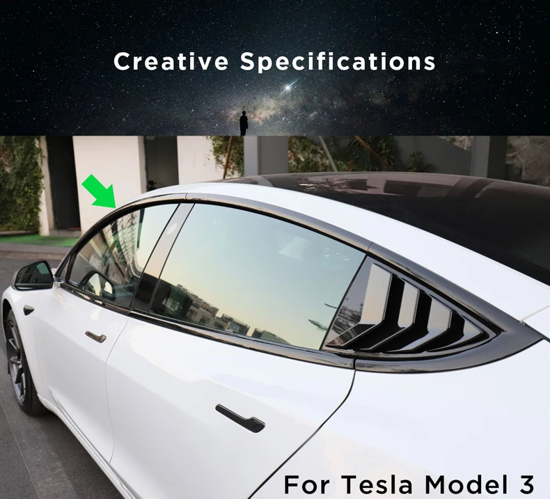 LUCKEASY ABS оконной рамы модификации для Tesla модель 3- автомобиля рама для дверей и окон модификации отделкой 10 шт./компл