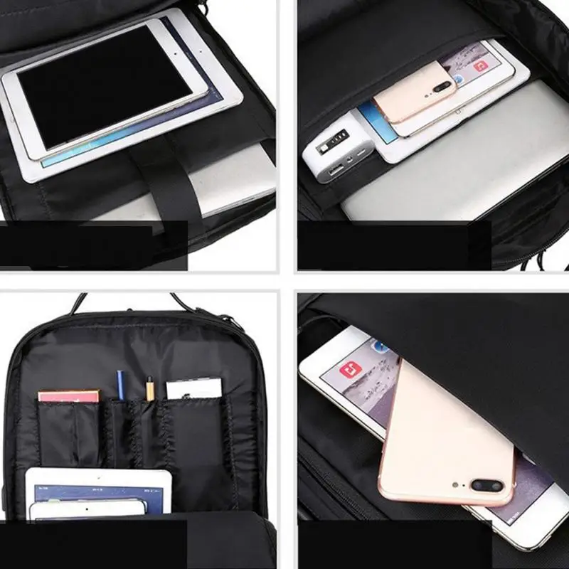 Мужской многофункциональный USB зарядный Модный деловой Повседневный дорожный водонепроницаемый 15,6 дюймовый мужской рюкзак для ноутбука быстрая
