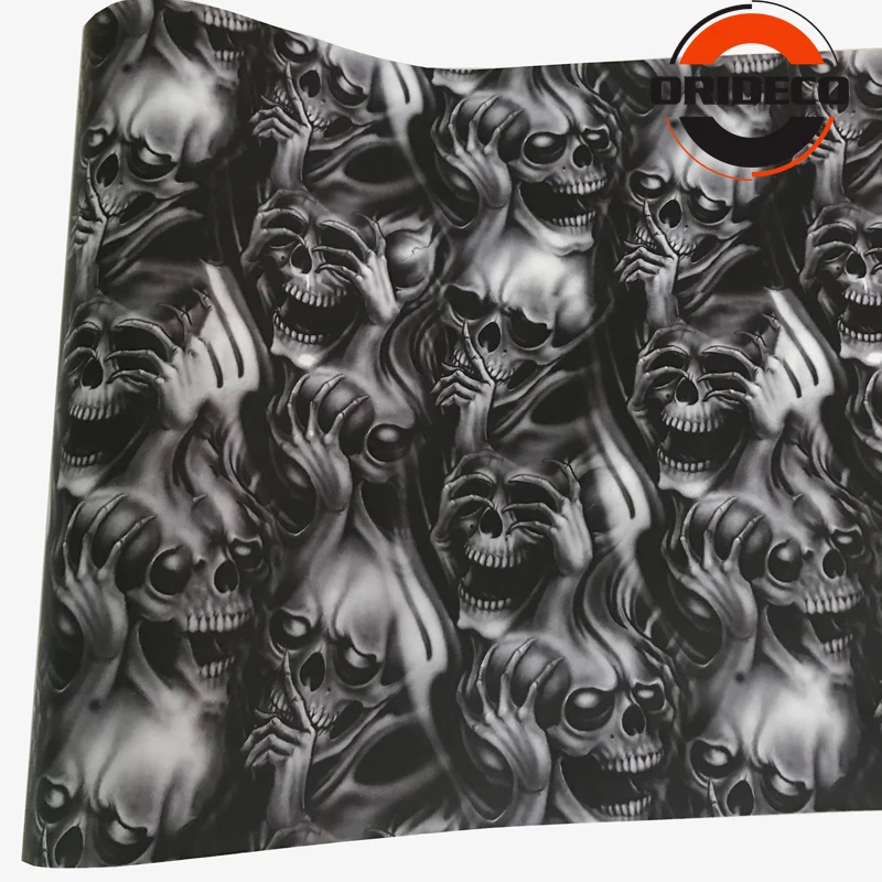 gray skull design camo vinyl sticker sticker bomb decal 6