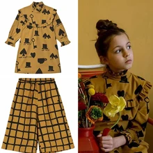 Осенне-зимнее черное платье BL для мальчиков и девочек одежда для маленьких девочек платья для девочек