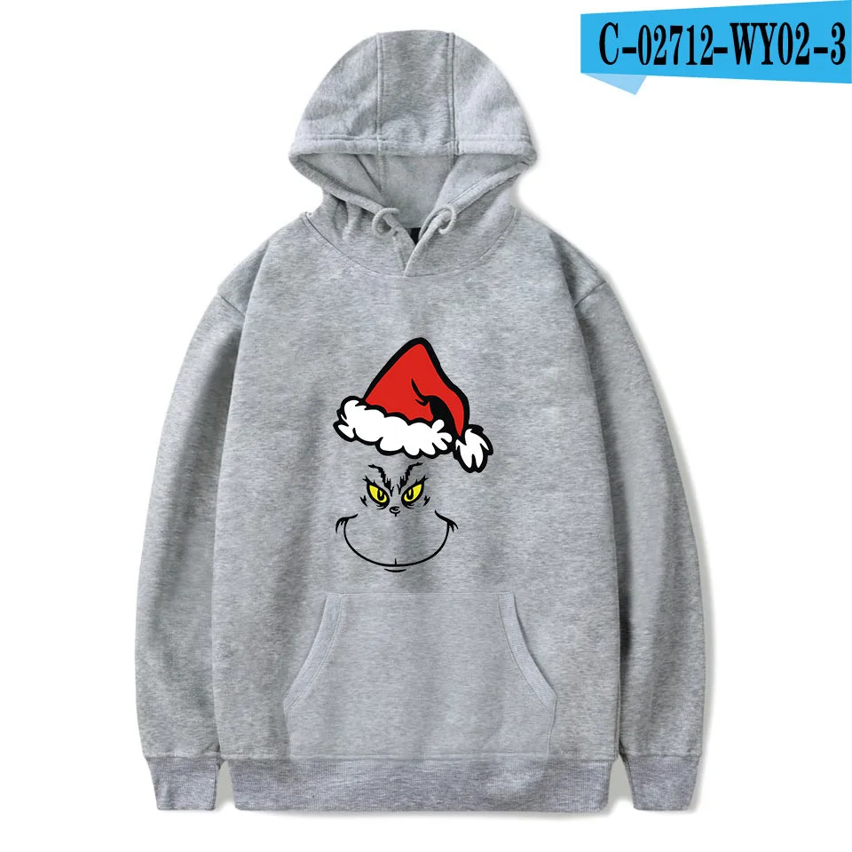 Новые толстовки с принтом из фильма The Grinch для мужчин/женщин, толстовки унисекс, спортивный костюм, повседневные пуловеры, уличная толстовка с капюшоном, лидер продаж, топы - Цвет: 2D