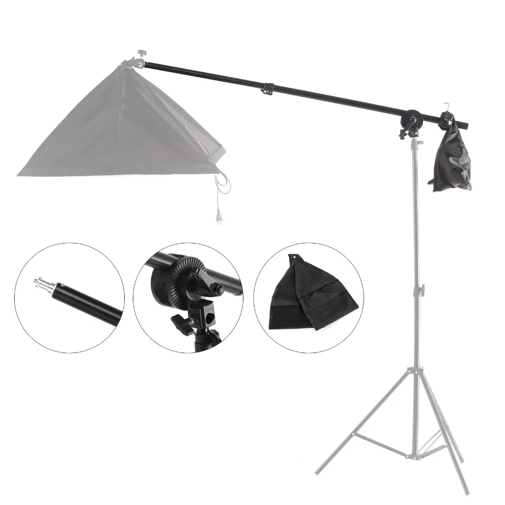  Photo Studio Kit Light Stand Cross Arm With Weight Bag Photo Studio Accessories Extension Rod 78 -1
