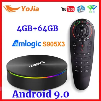 

Amlogic S905X3 Android 9.0 TV BOX 4GB RAM 64GB ROM Set Top BOX Quad Core 2.4&5G Dual Wifi BT4.0 USB3.0 Google T95Q Media Player