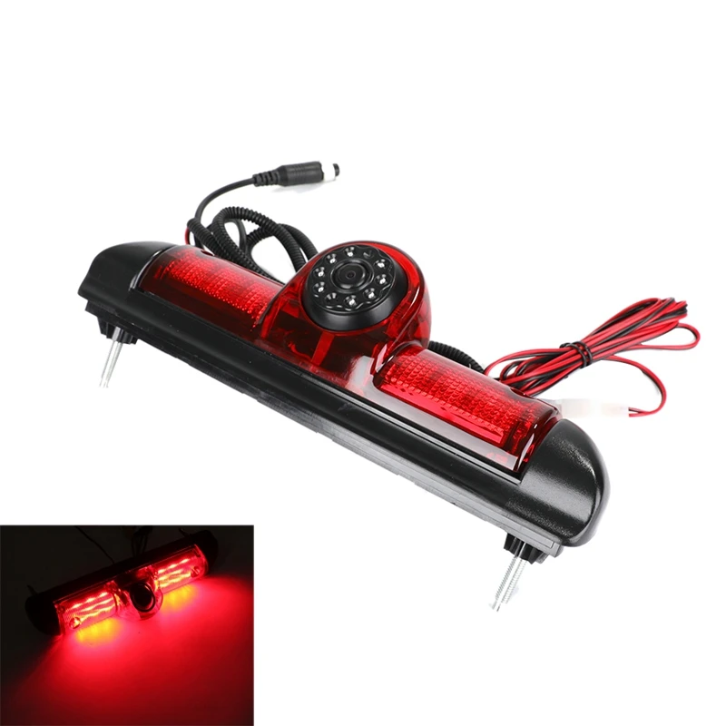 Car Rear View Brake Light Camera Car Reversing Camera 8Led Light Infrared Night-Vision Camera for Fiat Ducato X250 Citroen Jumpe