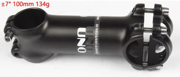 7 degree 100mm UNO mtb горный велосипед стержень для дорожного велосипеда 7/17/35 градусов 31,8 мм x 60/70/80/90100/110 мм/120/130 мм для выноса 28,6 мм вилка - Цвет: 7 degree 100mm