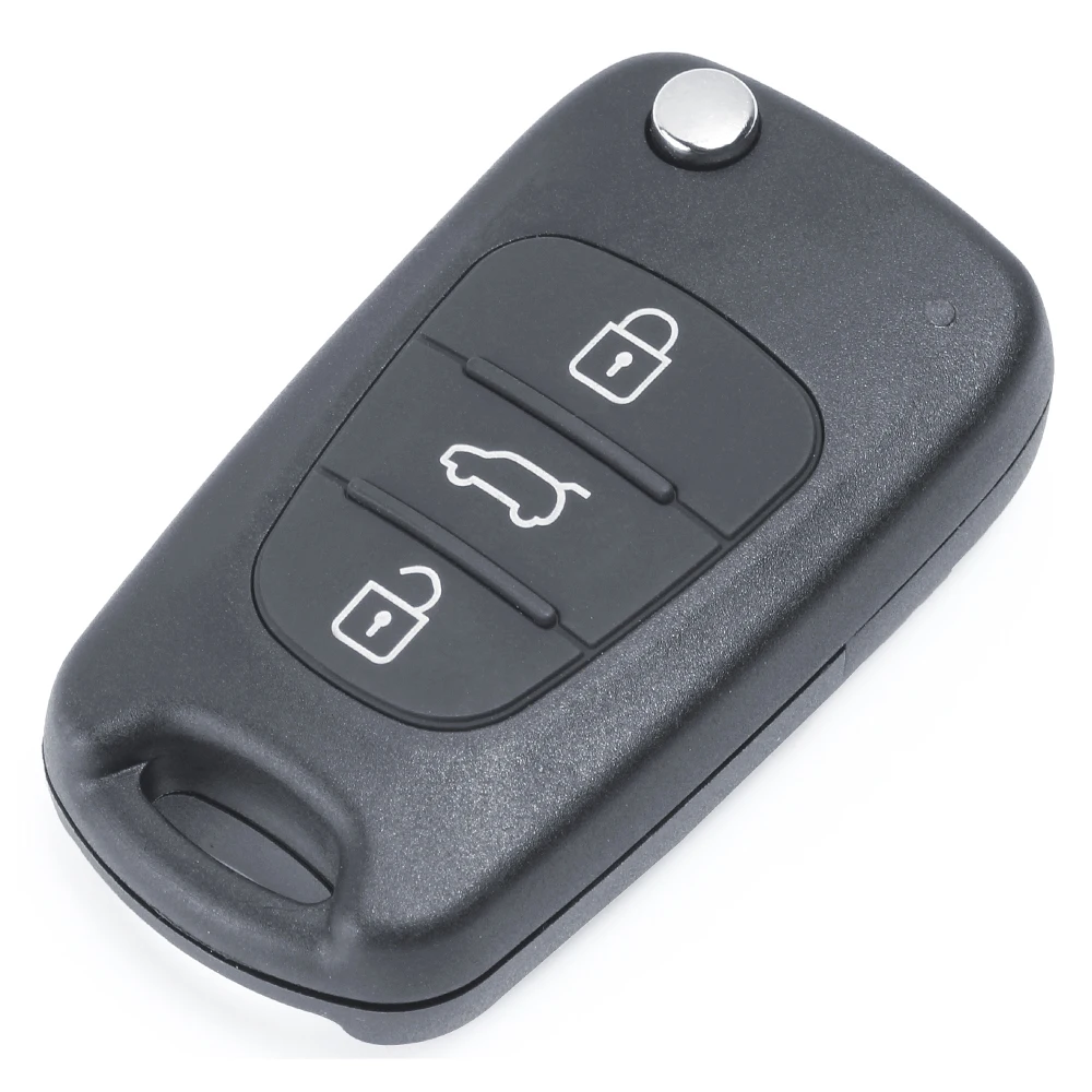 Keyecu Flip Remote Key Fob for Hyundai IX35 I20 I30 2008 2009 2010 2011 2012 3 Button 433MHz ID46 Chip Car Key car remote key car key