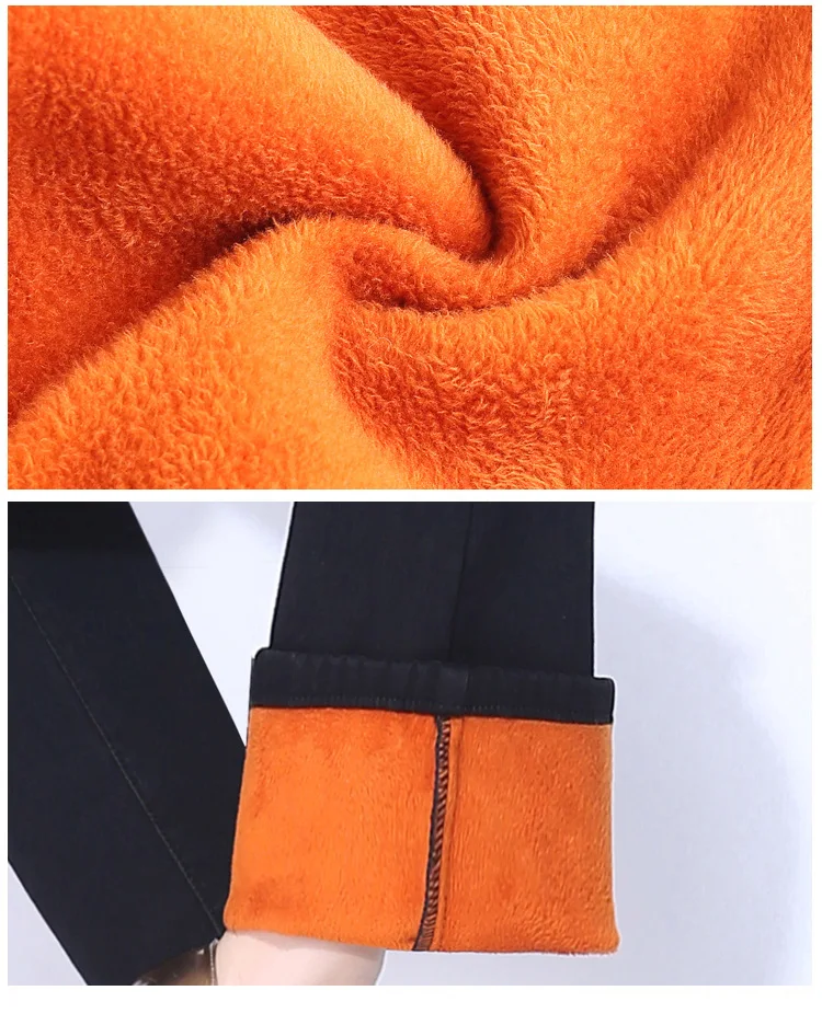 YUEY S до 5XL новые женские утолщенные зимние теплые джинсы с высокой талией размера плюс эластичные вымытые синие обтягивающие джинсы с горячей подкладкой