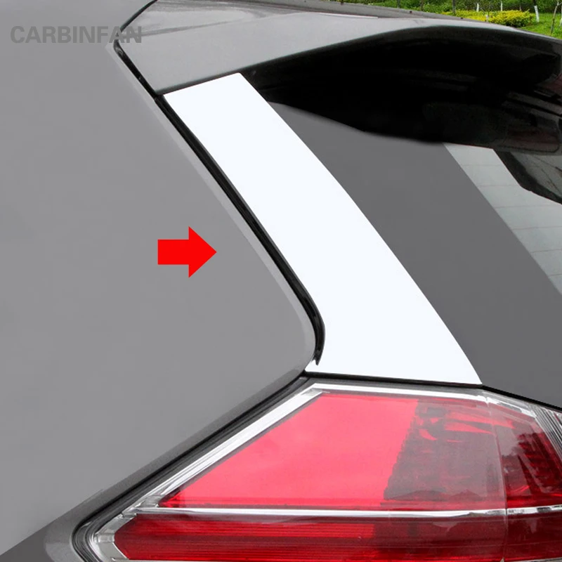 Car styling Rear window trim Tail Spoiler side cover Trim For Nissan X-Trail 2014 - 2017 Exterior Sticker Accessories P374 | Автомобили и